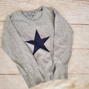 Juste Cle gray star pullover sz 10-11